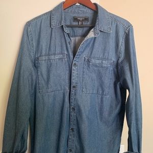 Jean button down shirt